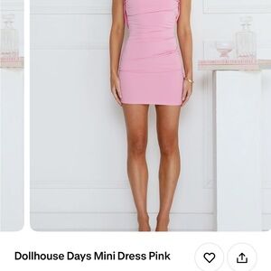 Hello Molly Blush Pink Mini Dress